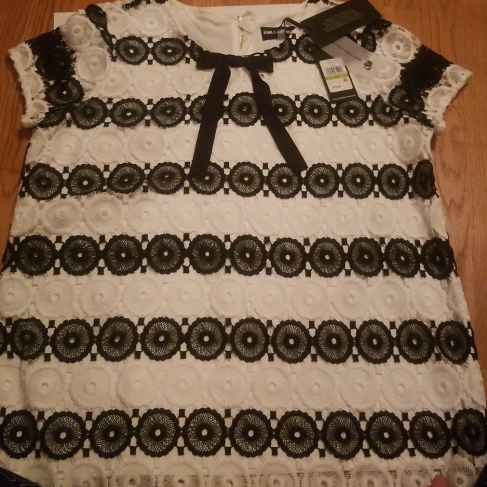 Karl Lagerfeld lace top